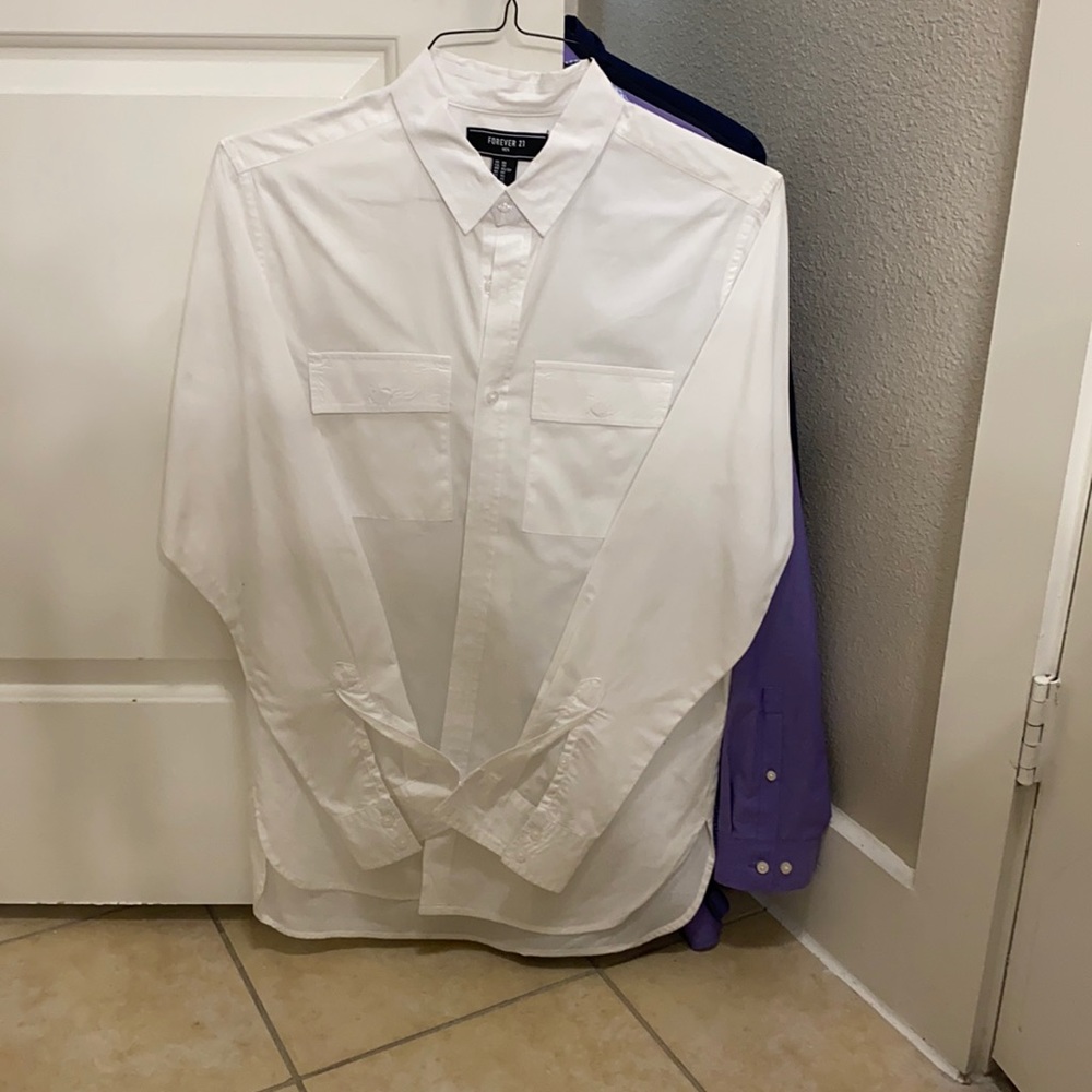 Fresh white dress shirt